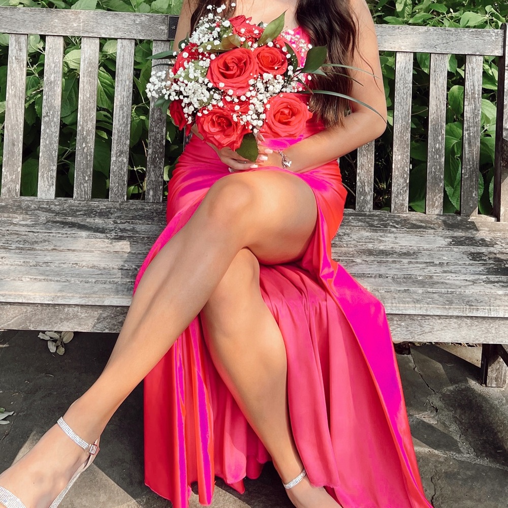 Hot Pink Prom Dress